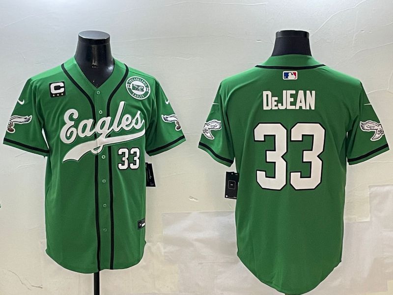 Men Philadelphia Eagles #33 Dejean Green three generations Jointly Name 2025 Nike Limited NFL Jersey style 6->philadelphia eagles->NFL Jersey